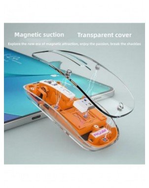 M133 skaidrios magnetinės pelės trigubas režimas 2.4G Bluetooth