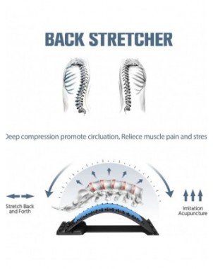 Back Stretcher Magnetotherapy Multi-Level Adjustable Massager