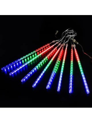 32/24 Tube Meteor Shower LED String Fairy Lights Garland