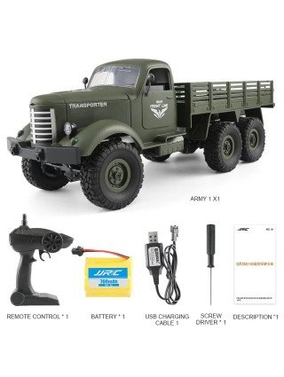 JJRC 1/16 RC Truck High Simulation Military Climbing Car 6WD