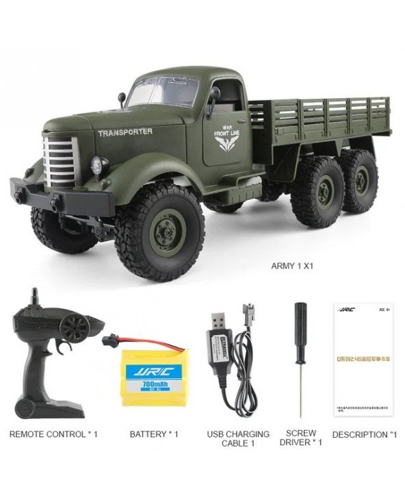 1/16 RC Truck High Simulation Karinis automobilis 6WD
