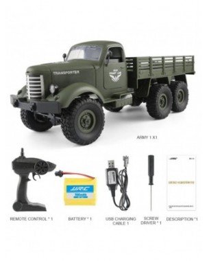 JJRC 1/16 RC Truck High Simulation Military Climbing Car 6WD