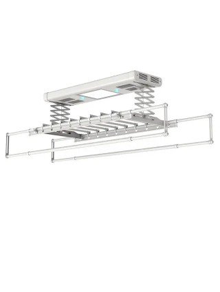 Electric Ceiling Lifting Clothes Drying Rack with Lights