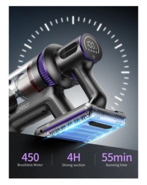 Laresar wireless vacuum cleaner 36000PA suction power 450W home