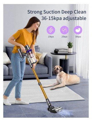 Laresar wireless vacuum cleaner 36000PA suction power 450W home