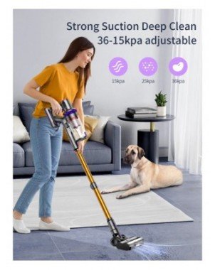 Laresar wireless vacuum cleaner 36000PA suction power 450W home