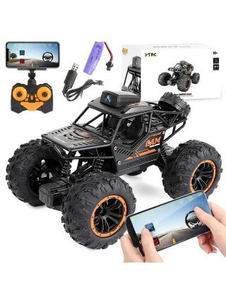 1/2 vnt 4WD vikšrinis elektrinis RC automobilis bekelėje