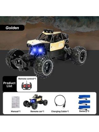 2.4G RC Drift Alloy Climbing Car Rechargeable Remote Control