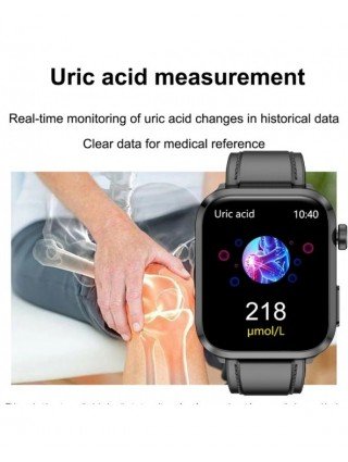 Laser Therapy Uric Acid Non invasive Blood Glucose Smart Watch