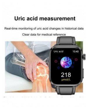 Laser Therapy Uric Acid Non invasive Blood Glucose Smart Watch