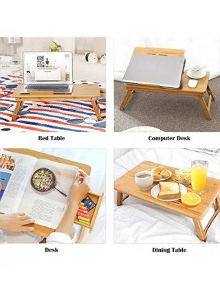 Home Folding Laptop Desk for Bed Sofa Laptop Bed Tray Table
