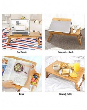 Home Folding Laptop Desk for Bed Sofa Laptop Bed Tray Table