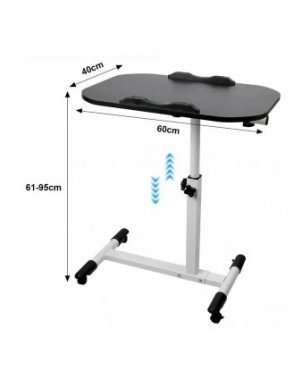 Mobile Stand Up Laptop Desk Foldable Lift Bed Small Table