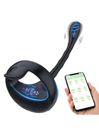 Prostate Vibrators Testicle Massage Anal Butt Plug Penis Ring