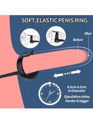 Prostate Vibrators Testicle Massage Anal Butt Plug Penis Ring