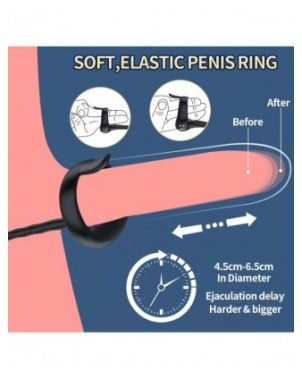 Prostate Vibrators Testicle Massage Anal Butt Plug Penis Ring