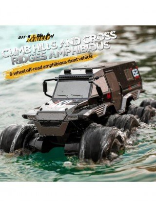 8x8 RC automobilis 8WD visureigis amfibijos kaskadininkų