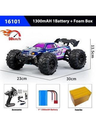 1/16 RC Car 4x4 nuotolinio valdymo vežimėlis be šepetėlių