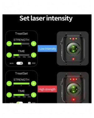 Termometras išmanusis laikrodis Laser Treat Health Širdies