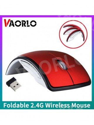 2.4G Mini Wireless Mouse Foldable Travel USB Receiver Optical