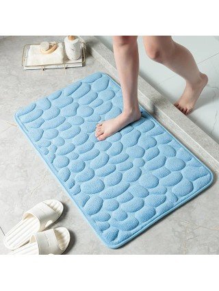 Mat Non-slip Carpets Cobblestone Embossed Bathroom Bath In Wash
