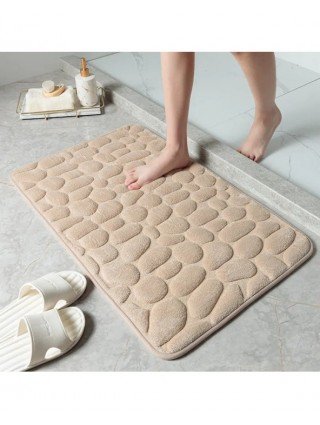 Mat Non-slip Carpets Cobblestone Embossed Bathroom Bath In Wash
