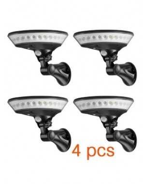 360 degree lighting PIR motion sensor round solar wall light