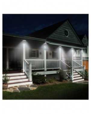 360 degree lighting PIR motion sensor round solar wall light