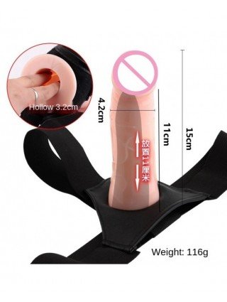 New Wearable Penis Dildo Hollow Sleeve For Unisex Realistic