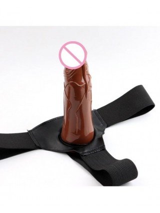 New Wearable Penis Dildo Hollow Sleeve For Unisex Realistic