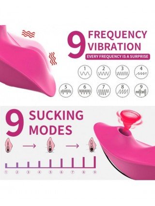 APP nuotolinio valdymo pultas Dėvimas čiulpimo vibratorius