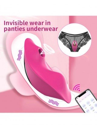 APP nuotolinio valdymo pultas Dėvimas čiulpimo vibratorius