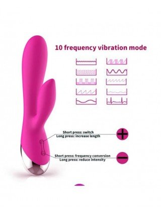 10 Speed G Spot Vibrator USB Rechargeable Powerful Dildo