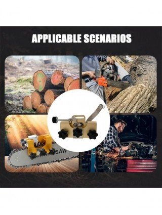 Woodworking Chainsaw Sharpeners with 3 Grinding Rod Manual