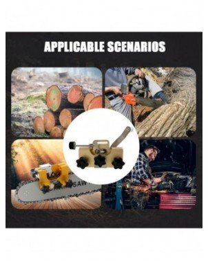 Woodworking Chainsaw Sharpeners with 3 Grinding Rod Manual