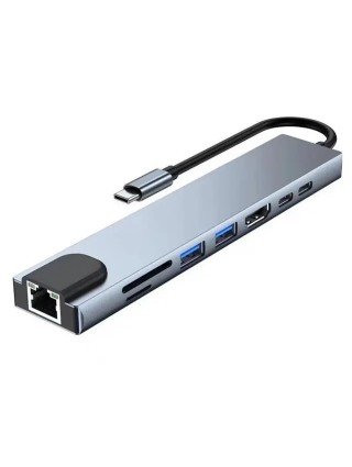 Usb 8 In 1 Type C 3 1 To 4k Hdmi Hub Adapter With Sd Tf Rj45