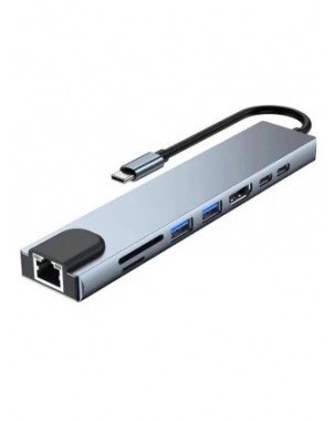 Usb 8 In 1 Type C 3 1 To 4k Hdmi Hub Adapter With Sd Tf Rj45