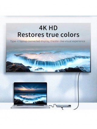 Usb 8 In 1 Type C 3 1 To 4k Hdmi Hub Adapter With Sd Tf Rj45