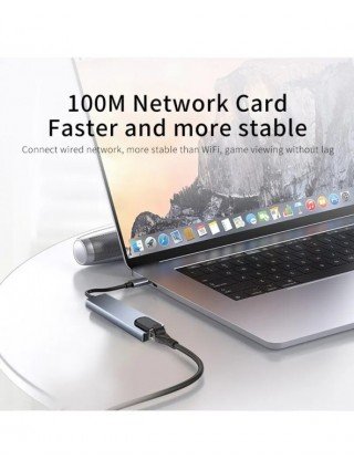 Usb 8 In 1 Type C 3 1 To 4k Hdmi Hub Adapter With Sd Tf Rj45