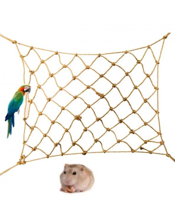 Parrot Swing Rope Birds Hanging Climbing Net wiith Hook Hammock Parrot Swing Rope Birds Hanging Climbing Net wiith Hook Hammock