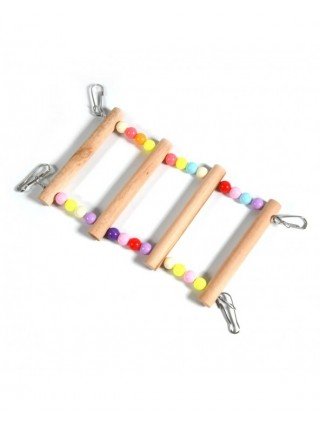 Birds Pets Parrots Ladders Climbing Toy Hanging Colorful Balls