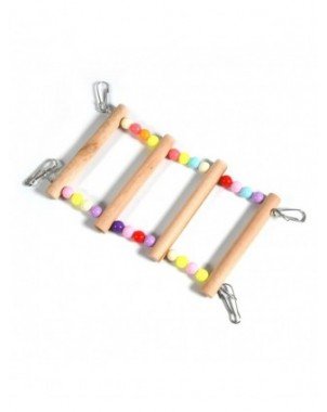 Birds Pets Parrots Ladders Climbing Toy Hanging Colorful Balls