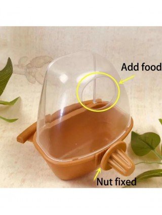 Bird Cage Feeder Parrot Birds Water Hanging Bowl Parakeet