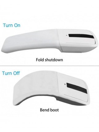 Wireless Bluetooth Mouse Foldable Arc Touch Mouse Ergonomic