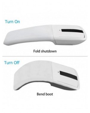 Wireless Bluetooth Mouse Foldable Arc Touch Mouse Ergonomic