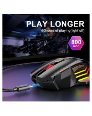 Įkraunama belaidė pelė "Bluetooth" žaidimų pelė Kompiuterio