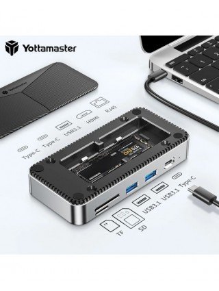 USB Hub USB Docking Station with HDMI-Compatible USB-A 3.2 Gen2