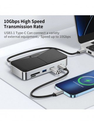 USB Hub USB Docking Station with HDMI-Compatible USB-A 3.2 Gen2