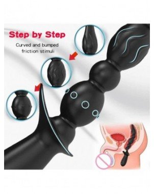 3 variklių analinis vibratorius "Butt Plug" stimuliatorius