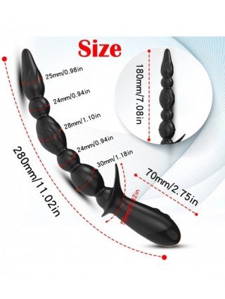 3 variklių analinis vibratorius "Butt Plug" stimuliatorius